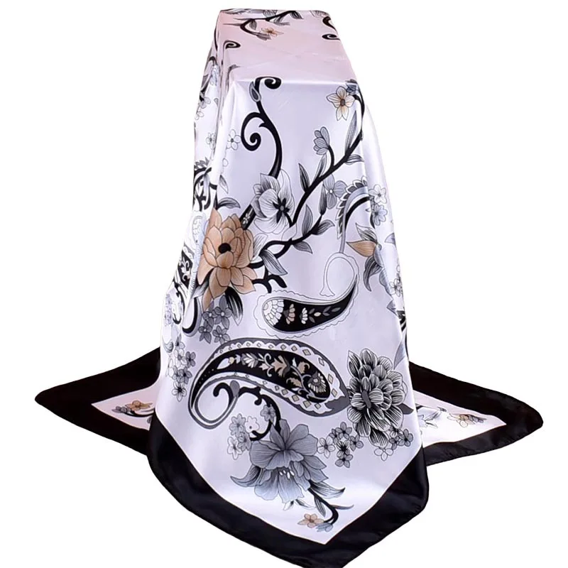 Summer Satin Scarf Gradient Printed Women Silk Scarf Fashion Square Shawls Foulard Bandana Head Scarves Female Hijab 90*90cm
Summer Satin Scarf Gradient Printed Women Silk Scarf Fashion Square Shawls Foulard Bandana Head Scarves Female Hijab 90*90cm