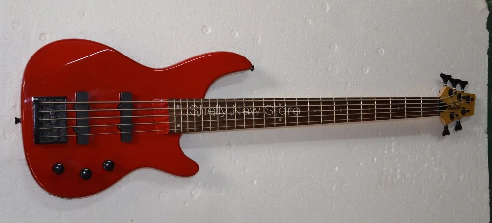 Shelly new store factory custom red 5 strings bass black jazz pickups 24 frets electric bass guitar musical instrument shop
Shelly new store factory custom red 5 strings bass black jazz pickups 24 frets electric bass guitar musical instrument shop