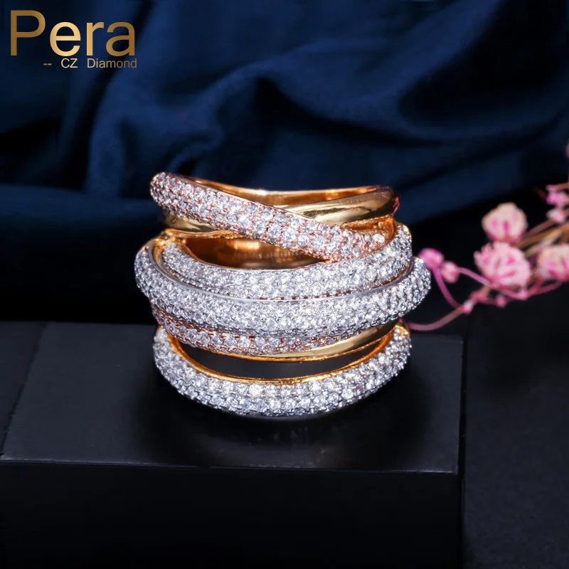 Pera Luxury Famous Brand Design 3 Tones Dubai Gold Cubic Zirconia African Big Women Engagement Wedding Party Finger Rings R105
Pera Luxury Famous Brand Design 3 Tones Dubai Gold Cubic Zirconia African Big Women Engagement Wedding Party Finger Rings R105