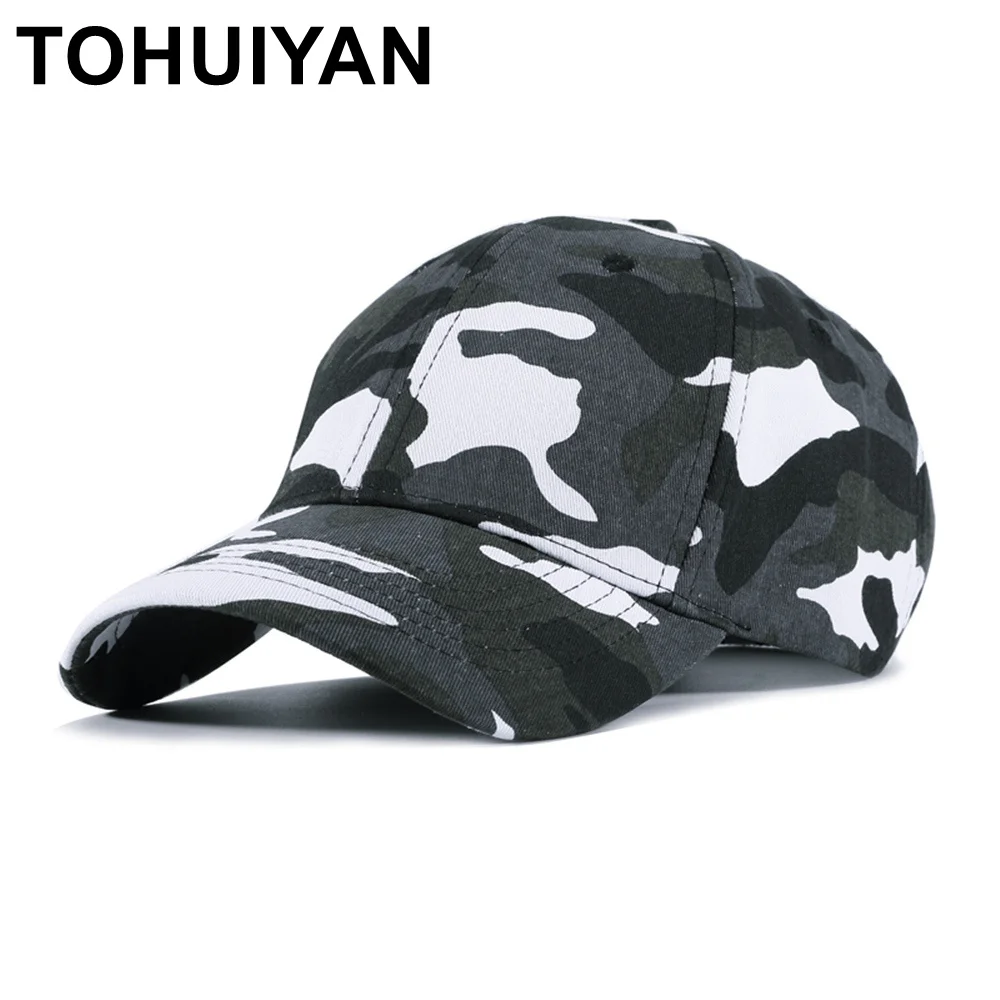 TOHUIYAN Men Women Camo Cotton Baseball Cap Tactical Army Camouflage Hat Bone Masculino Dad Hats Casquette Chapeau Snapback Caps
TOHUIYAN Men Women Camo Cotton Baseball Cap Tactical Army Camouflage Hat Bone Masculino Dad Hats Casquette Chapeau Snapback Caps