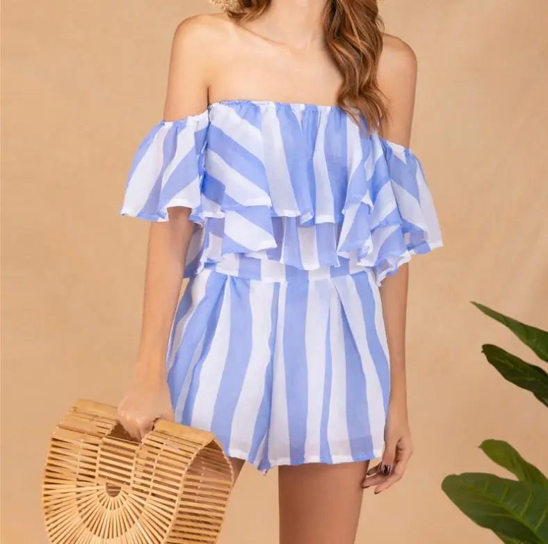 two piece set New Summer Fashion Clothing Slash Neck Striped tracksuit women skirt set
two piece set New Summer Fashion Clothing Slash Neck Striped tracksuit women skirt set