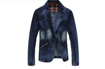 2017 New Spring Denim Blazer Men One Button Denim Jacket Slim Fit Long Sleeved Masculine Jeans Blezer Suits G033101
2017 New Spring Denim Blazer Men One Button Denim Jacket Slim Fit Long Sleeved Masculine Jeans Blezer Suits G033101