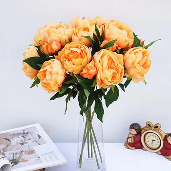 Artificial Flowers Silk flower Peony Fake Leaf Wedding Home Party autumn Decora plastic flowers household products fake plants
Artificial Flowers Silk flower Peony Fake Leaf Wedding Home Party autumn Decora plastic flowers household products fake plants