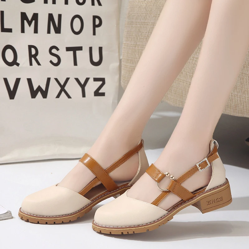 2019 New Summer Sandals Mid-heeled Shallow Mouth Pumps Shoes Work Shoes Women Sexy Buckle Fashion Gladiator Female Shoes
2019 New Summer Sandals Mid-heeled Shallow Mouth Pumps Shoes Work Shoes Women Sexy Buckle Fashion Gladiator Female Shoes