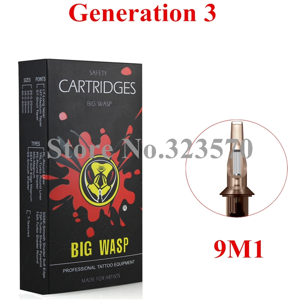 Premium Quality Original BIGWASP V3 Cartridge Needle 9 Single Stack Magnum (9M1) 20Pcs/Box Supply
Premium Quality Original BIGWASP V3 Cartridge Needle 9 Single Stack Magnum (9M1) 20Pcs/Box Supply