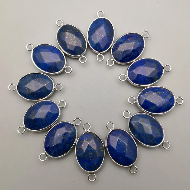 fashion 12pcs Lapis lazuli natural Stone silver colour plating metal connectors for jewelry making Charms Pendant diy Bracelet
fashion 12pcs Lapis lazuli natural Stone silver colour plating metal connectors for jewelry making Charms Pendant diy Bracelet
