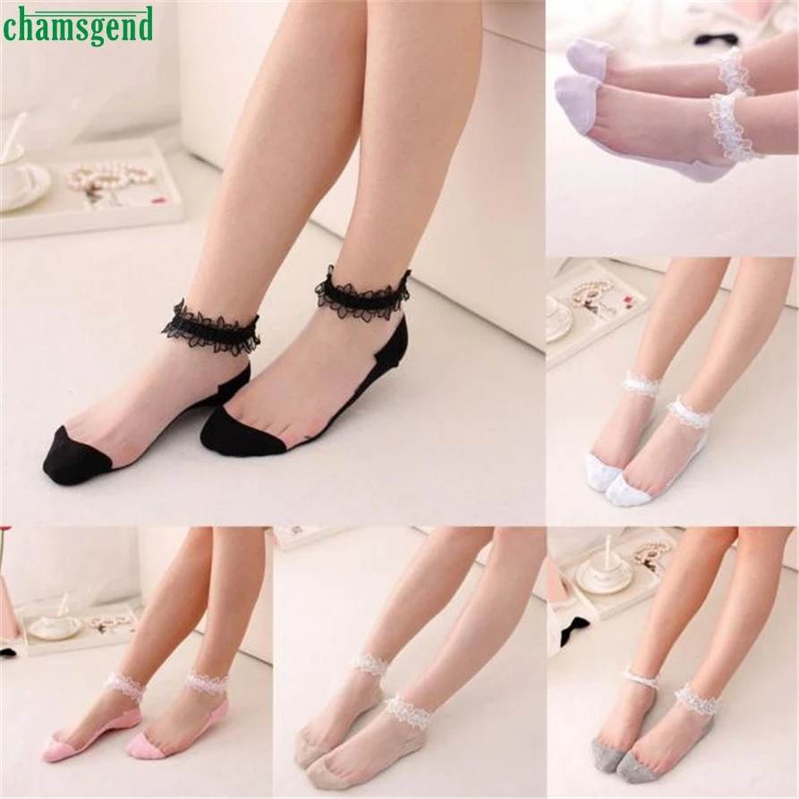 Lady Socks CHAMSGEND Ultrathin Transparent Beautiful Crystal Lace Elastic Short Socks Fashion WillBeen Jan20 Drop Shipping
Lady Socks CHAMSGEND Ultrathin Transparent Beautiful Crystal Lace Elastic Short Socks Fashion WillBeen Jan20 Drop Shipping