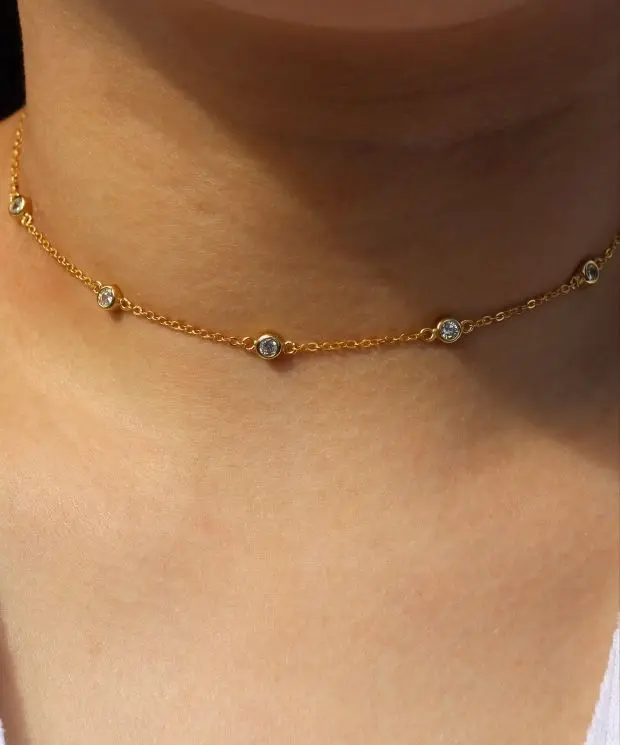 Dainty Gold Color Chain Tiny round Choker Necklace for Women Bijou 925 silver Necklaces Pendants Simple Layering Choker Chockers
Dainty Gold Color Chain Tiny round Choker Necklace for Women Bijou 925 silver Necklaces Pendants Simple Layering Choker Chockers