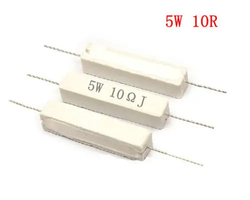 21.9MM*10.3MM*9.08MM 10X 5W Watt 10R 10OHM 5% Ceramic Cement Po wer Resistor AK
21.9MM*10.3MM*9.08MM 10X 5W Watt 10R 10OHM 5% Ceramic Cement Po wer Resistor AK