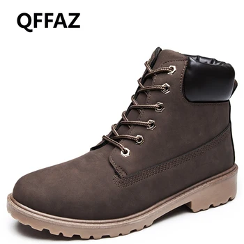 QFFAZ Faux Suede Leather Men Boots Autumn And Winter Man Shoes Ankle Boot Men's Snow Shoes Lace Up Big Size 39-46
QFFAZ Faux Suede Leather Men Boots Autumn And Winter Man Shoes Ankle Boot Men's Snow Shoes Lace Up Big Size 39-46
