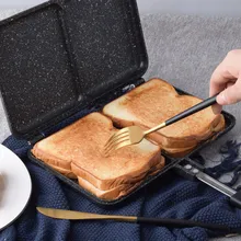 2 слота двухсторонний хлеб тостер для завтрака сэндвич Панини