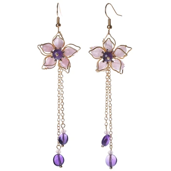 2019 new retro style personality long tassel earrings female earrings crystal pendant handmade earrings
2019 new retro style personality long tassel earrings female earrings crystal pendant handmade earrings