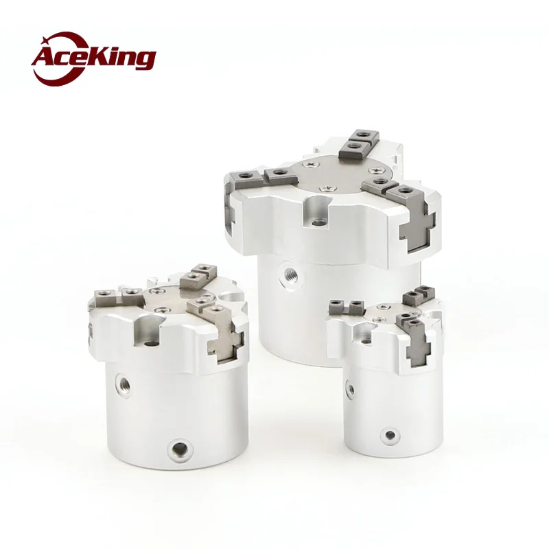 

AceKing mhsl3-16/20/25/32/40/50/63/80d cylindrical cylinder with three claws Pneumatic three claw lengthening finger air