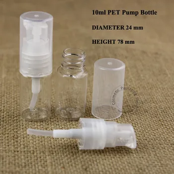Wholesale 50pcs/lot 10ml PET Facial Cream Lotion Pump Spray Bottle 1/3OZ Plastic Emulsion Container Packaging Transparent Cap
Wholesale 50pcs/lot 10ml PET Facial Cream Lotion Pump Spray Bottle 1/3OZ Plastic Emulsion Container Packaging Transparent Cap