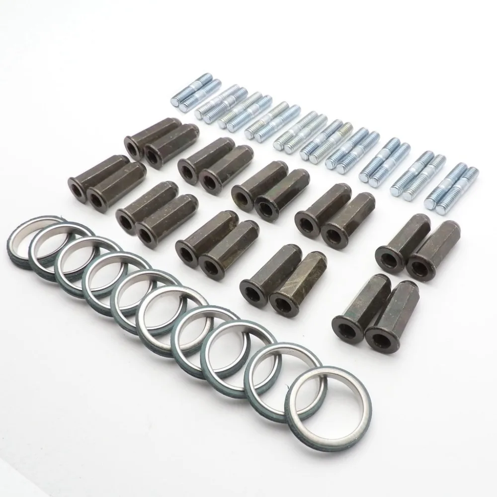 10 sets Muffler Exhaust Studs Nuts Gasket Set For Chinese Scooter GY6 50cc 125cc 150cc Qmb139 Moto Moped ATV Part
10 sets Muffler Exhaust Studs Nuts Gasket Set For Chinese Scooter GY6 50cc 125cc 150cc Qmb139 Moto Moped ATV Part