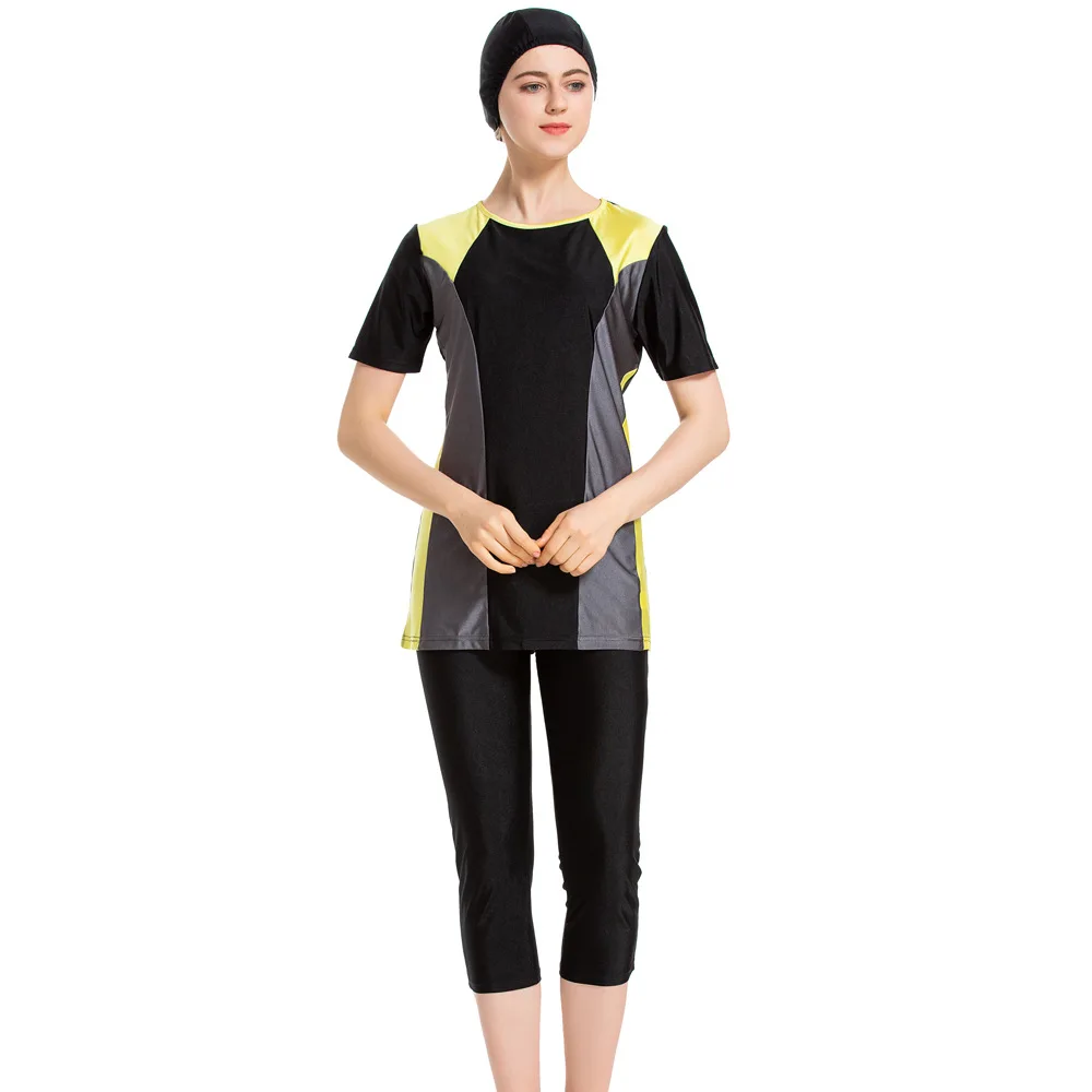 Full Cover Burkini Muslim Swimwear Women's Swimming suit Short Sleeve Conservative Swimsuit Women Islamic Hijab Beachwear Suit
Full Cover Burkini Muslim Swimwear Women's Swimming suit Short Sleeve Conservative Swimsuit Women Islamic Hijab Beachwear Suit