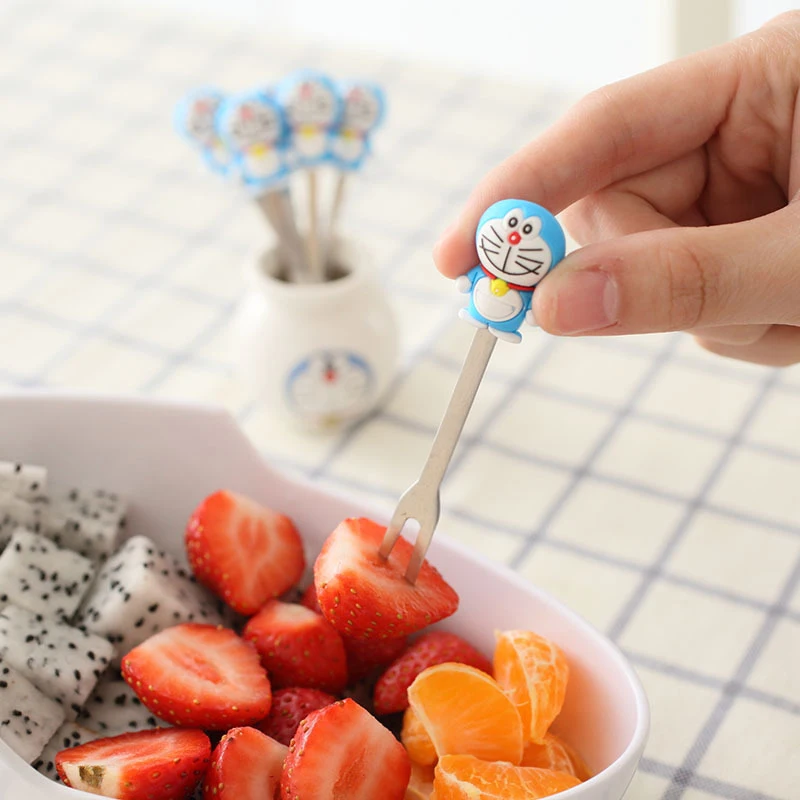 Hello Kitty Doraemon Fruit Fork Set 6pcs/set Cartoon Party Cake Salad Vegetable Forks Picks Table Decor Tools
Hello Kitty Doraemon Fruit Fork Set 6pcs/set Cartoon Party Cake Salad Vegetable Forks Picks Table Decor Tools