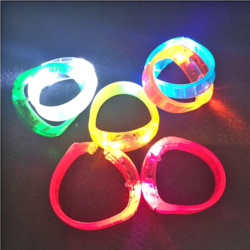 GlowLed Toys Voice Sound Control Led Flashing Bracelet control Bangle Christmas New Year wedding Decoration Glow In The Dark (6)