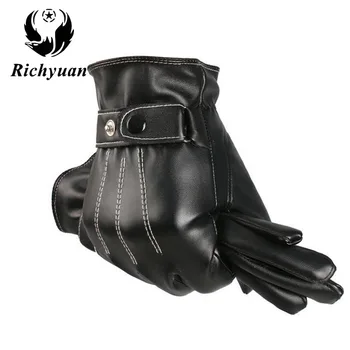 Men's Classic Black Winter Leather Gloves Outdoor Sport Driving Touch Screen Gloves Male Military army guantes tacticos
Men's Classic Black Winter Leather Gloves Outdoor Sport Driving Touch Screen Gloves Male Military army guantes tacticos