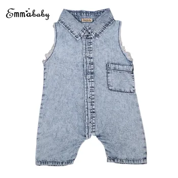 Fashion Denim Infant Baby Boys Clothes Rompers Sleeveless Denim Summer Infant Baby Boys Girls Jumpsuits Clothing Outfits
Fashion Denim Infant Baby Boys Clothes Rompers Sleeveless Denim Summer Infant Baby Boys Girls Jumpsuits Clothing Outfits