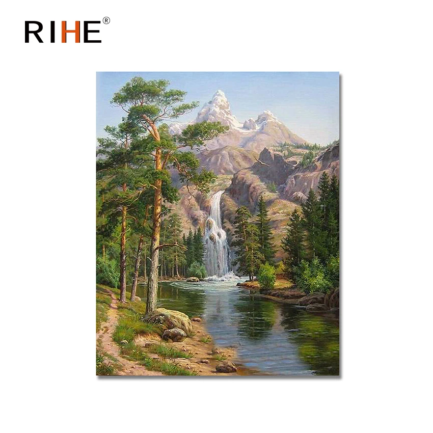 RIHE Waterfall Diy Painting By Numbers Abstract Tree Mountain Oil Painting On Canvas Cuadros Decoracion Acrylic Wall Picture New
RIHE Waterfall Diy Painting By Numbers Abstract Tree Mountain Oil Painting On Canvas Cuadros Decoracion Acrylic Wall Picture New