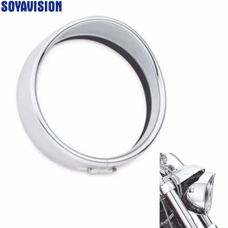 5.75 inch Headlamp Visor Style Headlamp Trim Ring for Harley Parts 5 3/4" Led Headlight For Sportster 1200 883 XL883 48
5.75 inch Headlamp Visor Style Headlamp Trim Ring for Harley Parts 5 3/4" Led Headlight For Sportster 1200 883 XL883 48