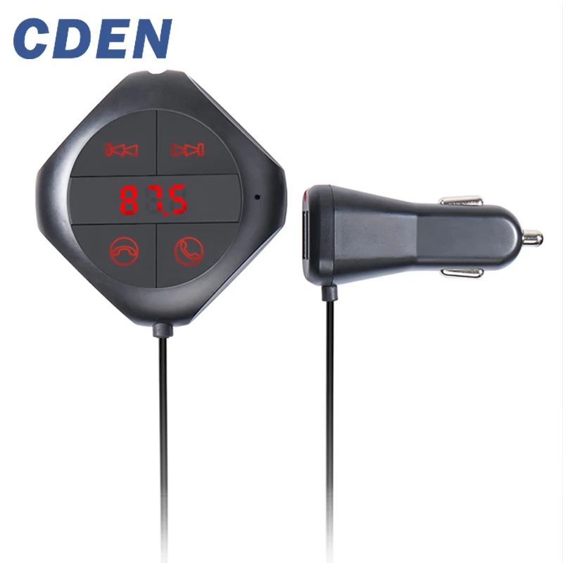 CDEN Car Bluetooth Wireless FM Transmitter Hands free Calling FM Modulator MP3 Music Player Support AUX Dual USB Charge
CDEN Car Bluetooth Wireless FM Transmitter Hands free Calling FM Modulator MP3 Music Player Support AUX Dual USB Charge