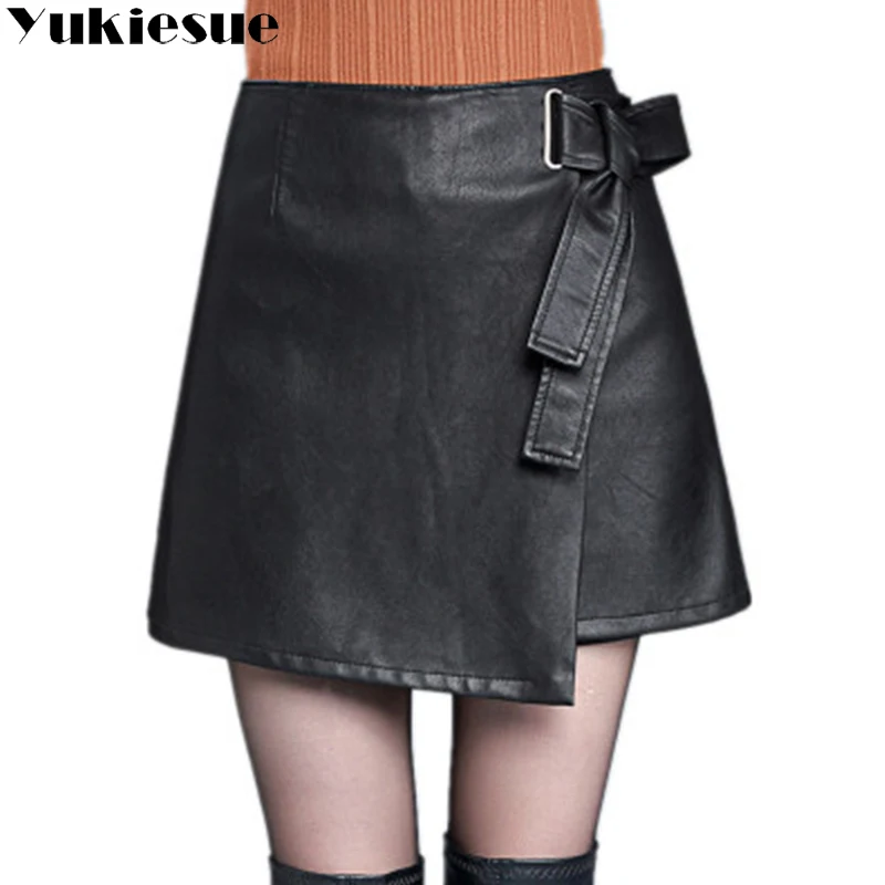 Pu leather shorts skirts women 2018 winter autumn spring high waist OL office work wear fake 2 pieces shorts female short mujer
Pu leather shorts skirts women 2018 winter autumn spring high waist OL office work wear fake 2 pieces shorts female short mujer
