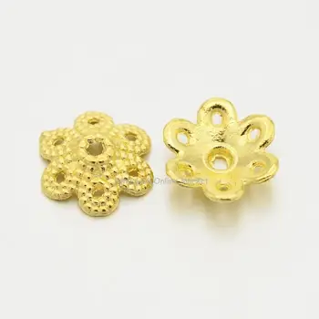 1500pcs Golden Color 6-Petal Flower Tibetan Style Bead Caps for Jewelry Making Lead Free and Cadmium Free 9.5x10x3mm Hole: 1.5mm
1500pcs Golden Color 6-Petal Flower Tibetan Style Bead Caps for Jewelry Making Lead Free and Cadmium Free 9.5x10x3mm Hole: 1.5mm