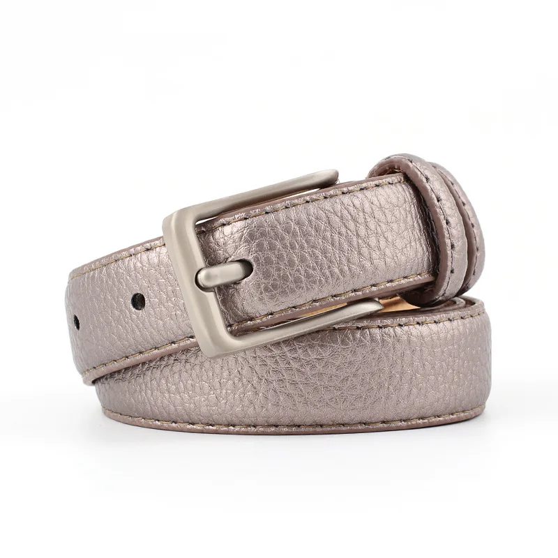 Bronze Silver Grey Black Colorful Belts for Women with Metal Silver Buckle Leather Plain Jeans Dress Women's Jewelr Female Belts
Bronze Silver Grey Black Colorful Belts for Women with Metal Silver Buckle Leather Plain Jeans Dress Women's Jewelr Female Belts