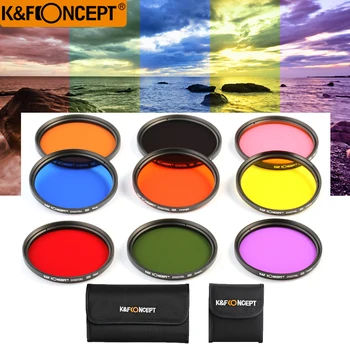 K&F CONCEPT 9pcs 52/58/67mm Full Color ND Lens Filter Kit for all 52/58/67mm Camera Lens Grey Green Yellow Pink Purple Brown
K&F CONCEPT 9pcs 52/58/67mm Full Color ND Lens Filter Kit for all 52/58/67mm Camera Lens Grey Green Yellow Pink Purple Brown