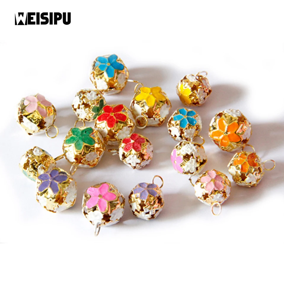 WEISIPU 10Pcs 3 Sizes New Mini Flower Pet Bells For Cat Dog Collar Clothes Xmas Party Gift Party Favors Random Color
WEISIPU 10Pcs 3 Sizes New Mini Flower Pet Bells For Cat Dog Collar Clothes Xmas Party Gift Party Favors Random Color