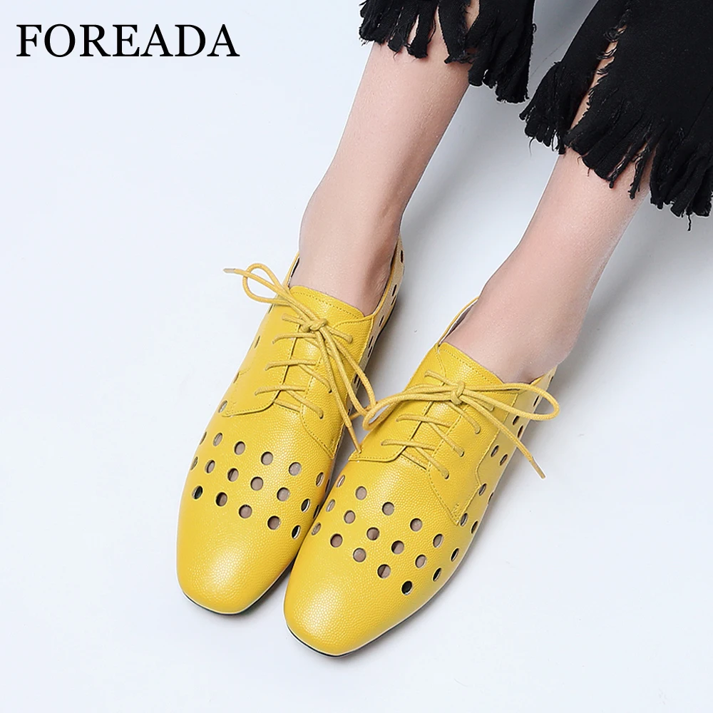 FOREADA Women Shoes High Heels Natural Cow Leather Lace Up Thick Heels Derby Shoes Cutout Square Toe Pumps Ladies Plus Size 4-10
FOREADA Women Shoes High Heels Natural Cow Leather Lace Up Thick Heels Derby Shoes Cutout Square Toe Pumps Ladies Plus Size 4-10