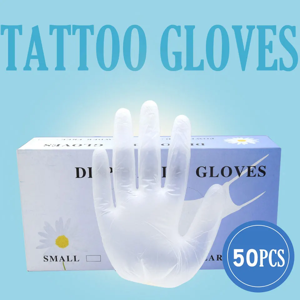 50pcs Clear Disposable Latex Tattoo Gloves Garden Gloves For Embroidery or Home Cleaning Universal Food Rubber Gloves
50pcs Clear Disposable Latex Tattoo Gloves Garden Gloves For Embroidery or Home Cleaning Universal Food Rubber Gloves