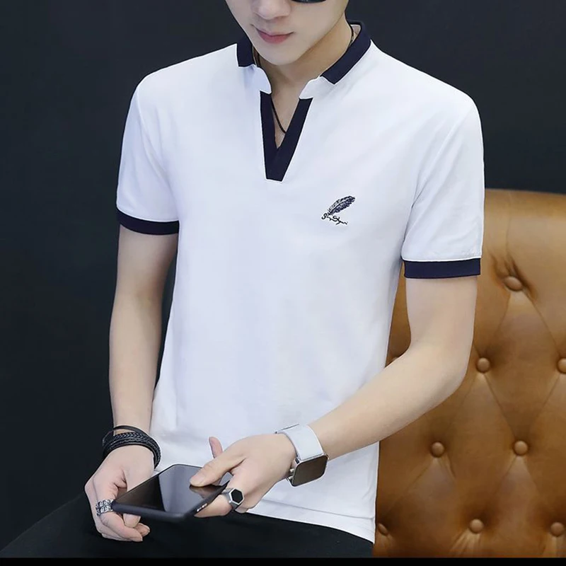 Men's Korean Lapel 100% Cotton Casual Shirt Slim Short Sleeve Streetwear Shirt Solid Color Feather Print Top Shirts Men WGTX69
Men's Korean Lapel 100% Cotton Casual Shirt Slim Short Sleeve Streetwear Shirt Solid Color Feather Print Top Shirts Men WGTX69