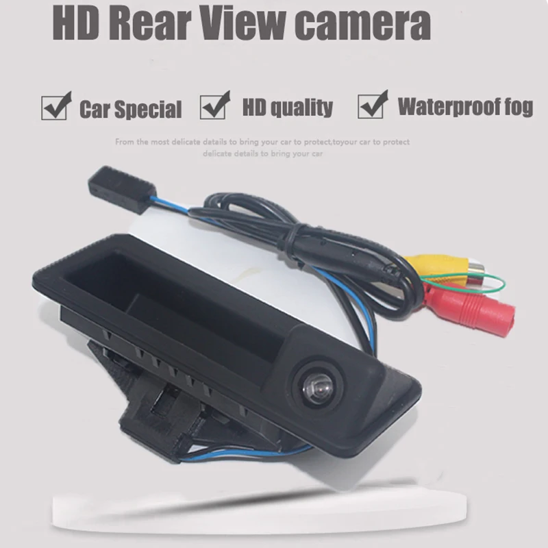 LiandLee Car Trunk Handle Rear View Reversing Parking Camera For BMW 3 Series E90 E91 E92 E93 2004~2013 (5)
