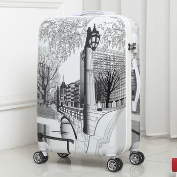 LeTrend Retro British style Rolling Luggage Spinner 24 inch Suitcase Wheels 20 inch Students Carry on Trolley Travel Bag Trunk
LeTrend Retro British style Rolling Luggage Spinner 24 inch Suitcase Wheels 20 inch Students Carry on Trolley Travel Bag Trunk