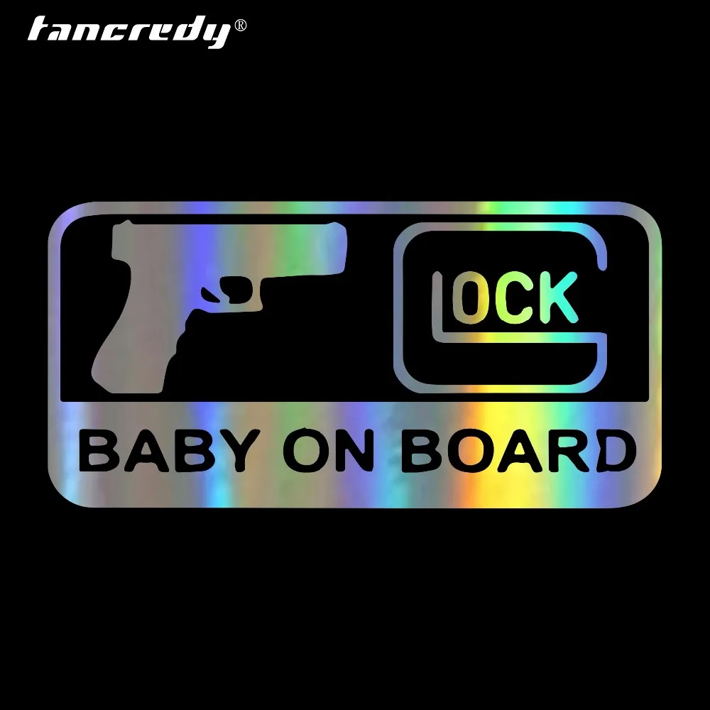 15.7CM*7.9CM GLOCK BABY ON BOARD Character Decoration Vinyl Car Decal Reflective Laser 3D Car Stickers Car Styling Car Sticker
15.7CM*7.9CM GLOCK BABY ON BOARD Character Decoration Vinyl Car Decal Reflective Laser 3D Car Stickers Car Styling Car Sticker