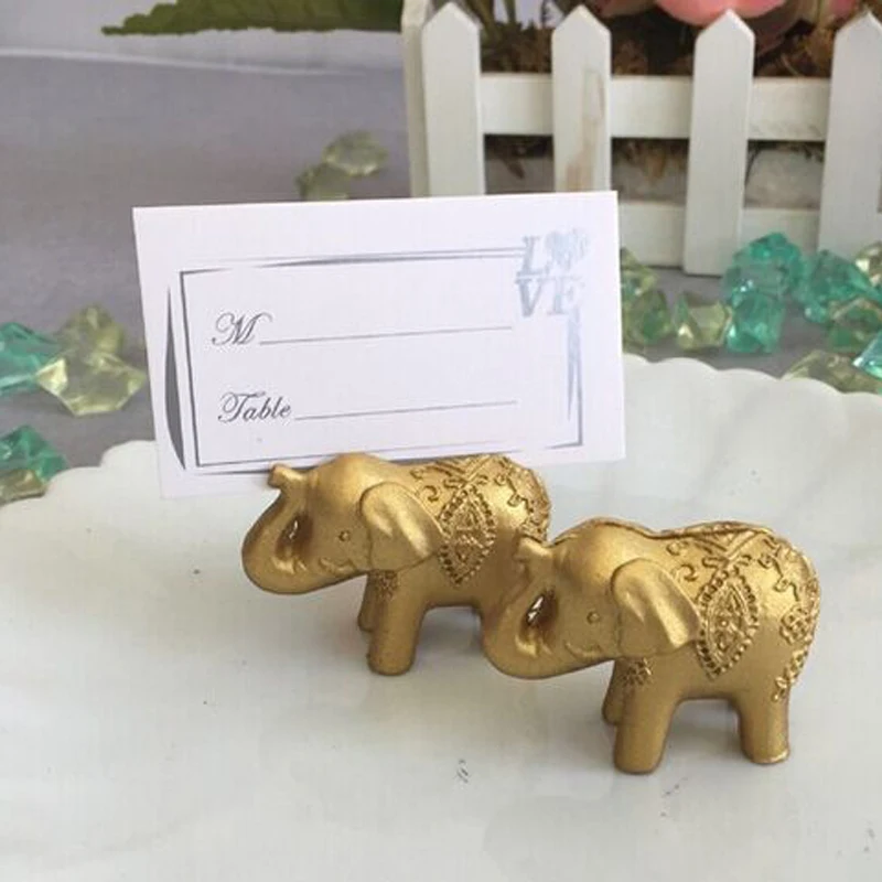 40pcs/lot wedding favor party favors Lucky Golden Elephant Place name Card Holder table Decoration Free shipping
40pcs/lot wedding favor party favors Lucky Golden Elephant Place name Card Holder table Decoration Free shipping