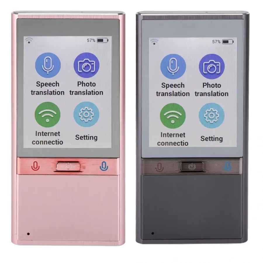 T9 Portable WiFi Camera Smart Voice Translator 106 Language Intelligent Interpreter Russian Language Traductor with Touch Screen
T9 Portable WiFi Camera Smart Voice Translator 106 Language Intelligent Interpreter Russian Language Traductor with Touch Screen