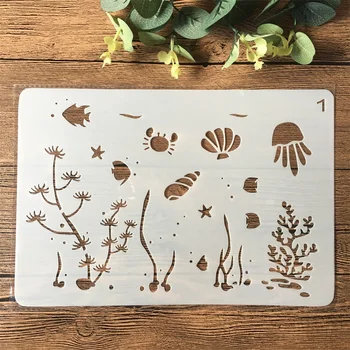 26cm Sea Shell Fish Ocean DIY Craft Layering Stencils Painting Scrapbooking Stamping Embossing Album Paper Card Template
26cm Sea Shell Fish Ocean DIY Craft Layering Stencils Painting Scrapbooking Stamping Embossing Album Paper Card Template