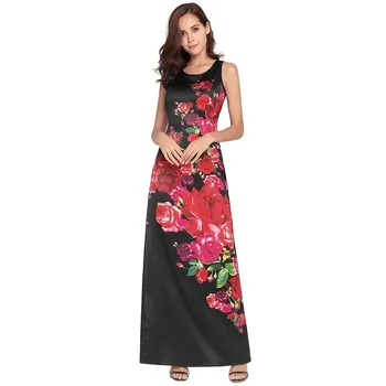 European Fashion Special Hot Sell 2018 New European and American Women's Vest Waist Long Dress Printed Dresses Mujer Vestidos
European Fashion Special Hot Sell 2018 New European and American Women's Vest Waist Long Dress Printed Dresses Mujer Vestidos