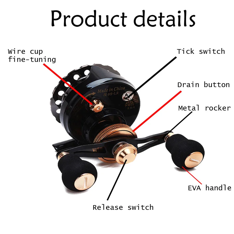 Aluminum Alloy Spool 7BBs Left Right Hand Raft Reel Ice Fishing Reel Fish Line Wheel Fly Fishing Wheel 8