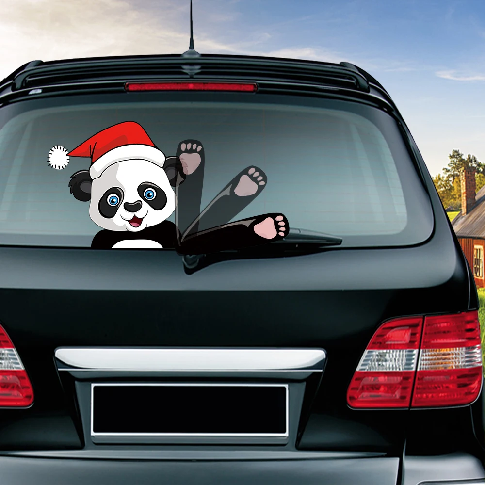 Panda with Santa Hat Removable Waving Wiper PVC Rear Window Windshield Wiper Animal Stickers Car Styling Decorative Accessories
Panda with Santa Hat Removable Waving Wiper PVC Rear Window Windshield Wiper Animal Stickers Car Styling Decorative Accessories