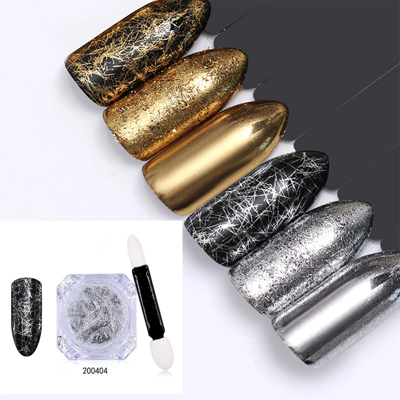2019 New 3D Gold Silver Nail Glitter Powder Silk Stripe Lines Sequins Chrome Nail Mirror Powder Aluminum Foil Flakes Decoration
2019 New 3D Gold Silver Nail Glitter Powder Silk Stripe Lines Sequins Chrome Nail Mirror Powder Aluminum Foil Flakes Decoration