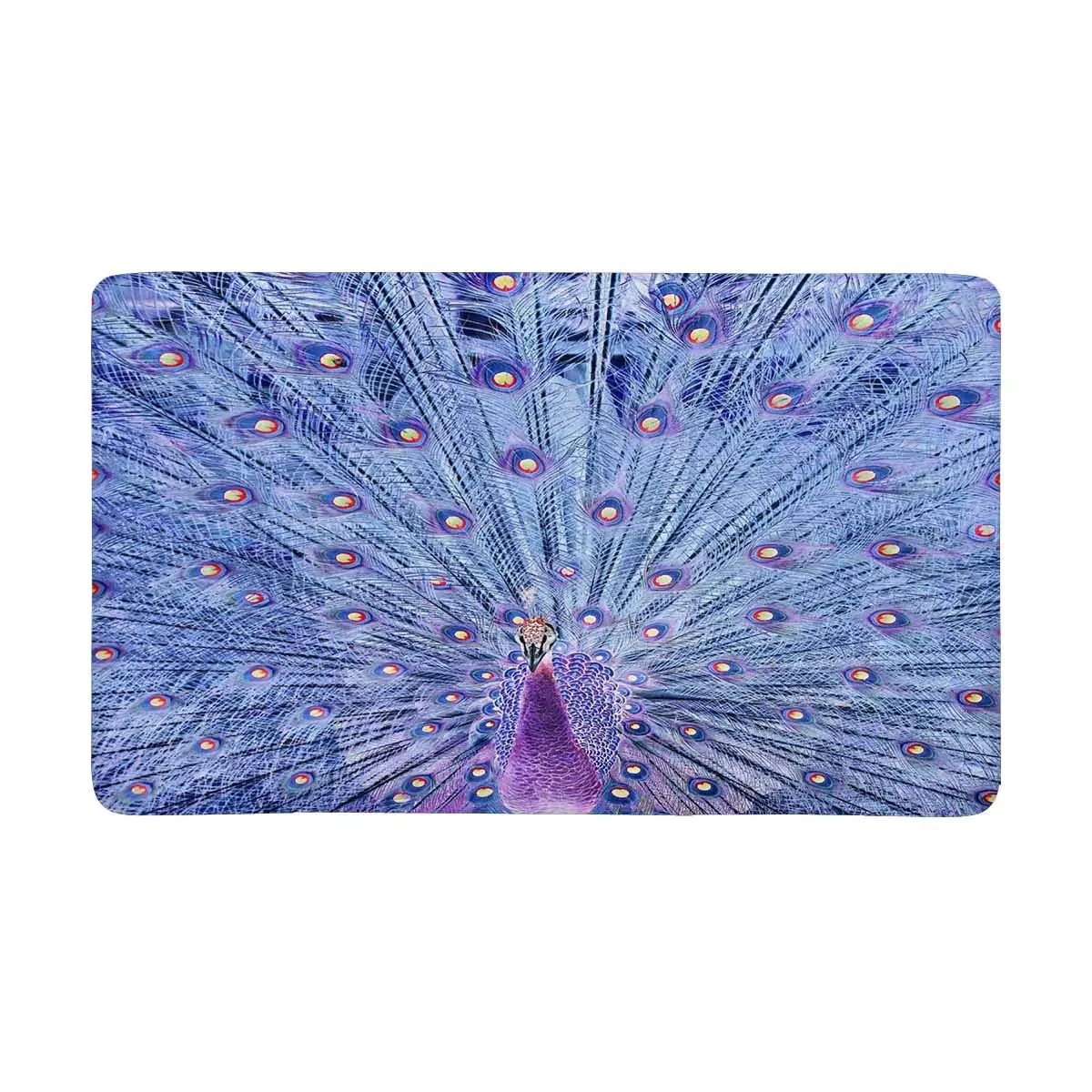Peacock in Negative Film Style Indoor Doormat Latex Backing Non Slip Door Mat Entrance Rug
Peacock in Negative Film Style Indoor Doormat Latex Backing Non Slip Door Mat Entrance Rug