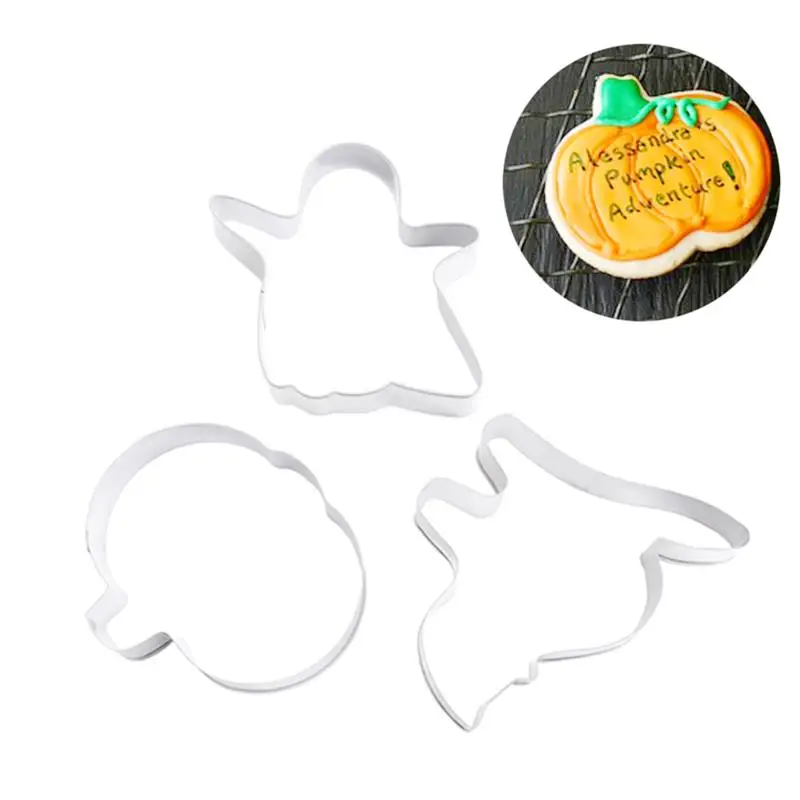 3pcs Cake Cutter Stainless Steel Cake Stencils Halloween Series Cats Pumpkin Shape Chocolate Cookie Cutters Baking Mold
3pcs Cake Cutter Stainless Steel Cake Stencils Halloween Series Cats Pumpkin Shape Chocolate Cookie Cutters Baking Mold