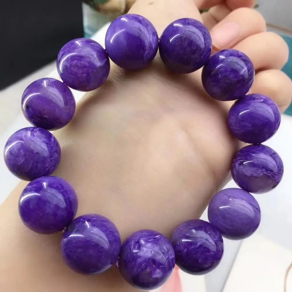 Top Quality Natural Purple Charoite Bracelet 17mm Fashion Round Beads Jewelry Charm Femme Bracelets Drop Shipping AAAAA
Top Quality Natural Purple Charoite Bracelet 17mm Fashion Round Beads Jewelry Charm Femme Bracelets Drop Shipping AAAAA