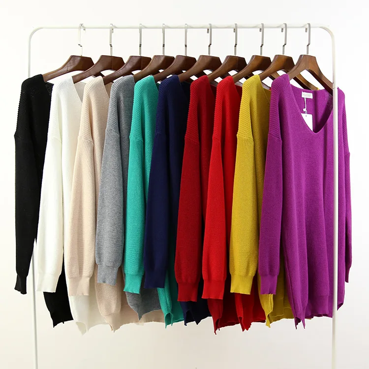 Autumn Tops Solid Female Pullovers 2018 Casual Deep V Neck Full Sleeve Long Knitted Winter Sweater Women Thick Jumper Drop Ship
Autumn Tops Solid Female Pullovers 2018 Casual Deep V Neck Full Sleeve Long Knitted Winter Sweater Women Thick Jumper Drop Ship