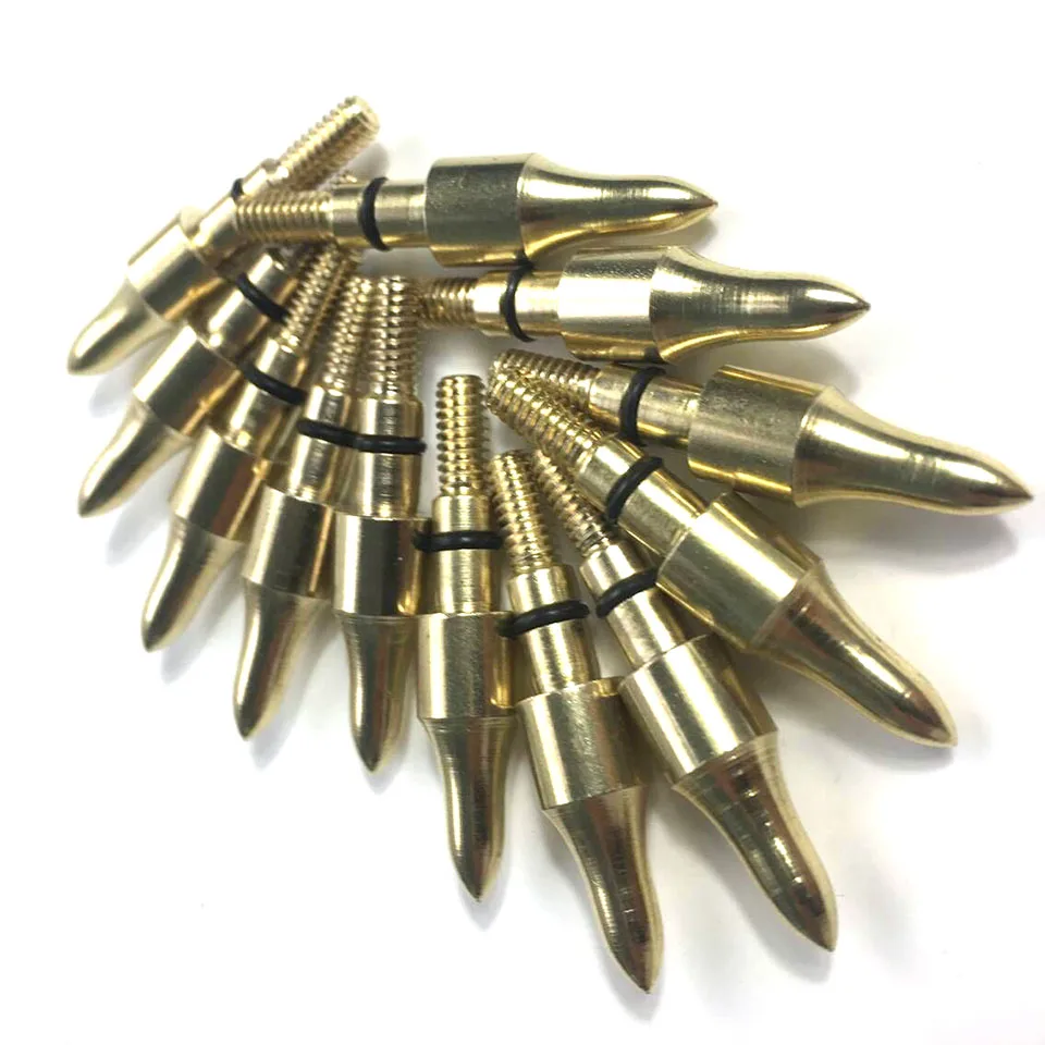 12PC New Style 100 Grain Carbon Steel Target Point Archery Broadhead Gold Arrow Head Arrow Tip Screw Insert Point
12PC New Style 100 Grain Carbon Steel Target Point Archery Broadhead Gold Arrow Head Arrow Tip Screw Insert Point